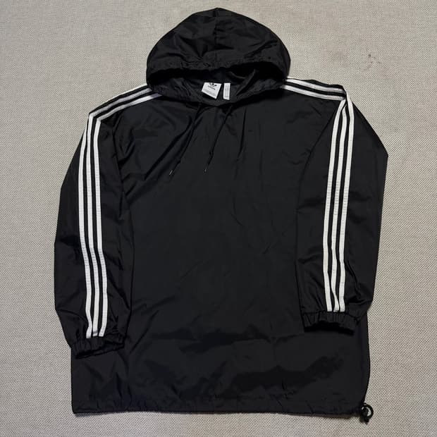 아디다스 빅로고 후드 웜업