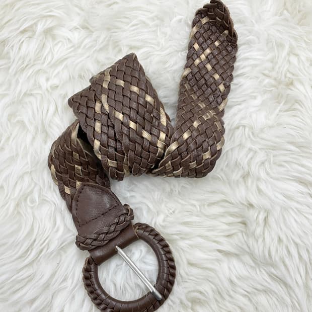 리얼레더 그런지 위빙 벨트