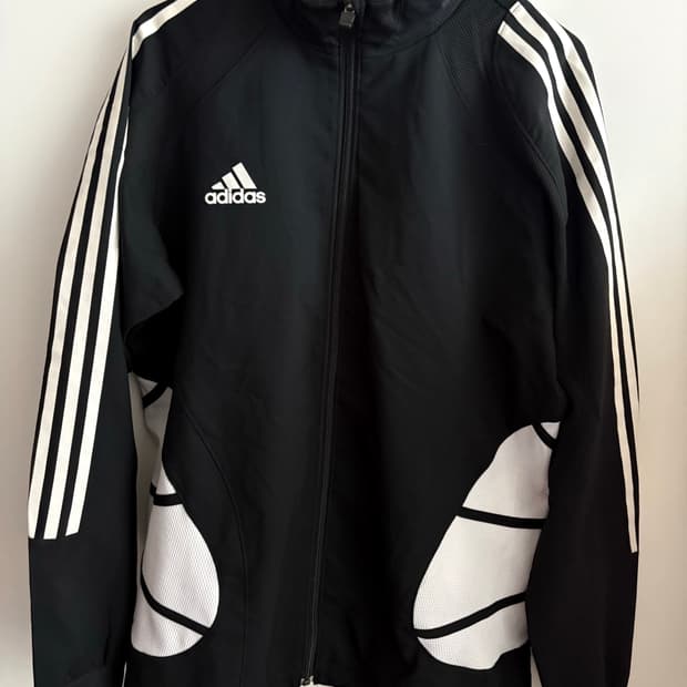 아디다스 포모션 검은색 트랙 자켓 져지 트랙탑 L 100