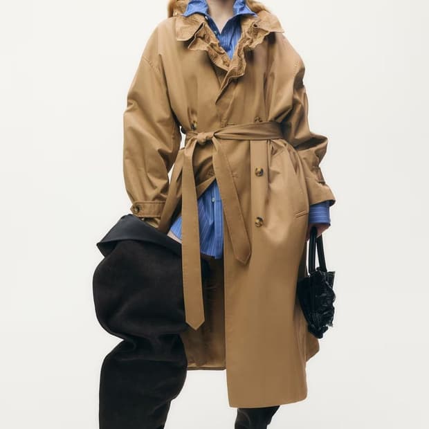 [새상품] H&M 글렌 마틴스 Glenn Martens 트렌치코트 S