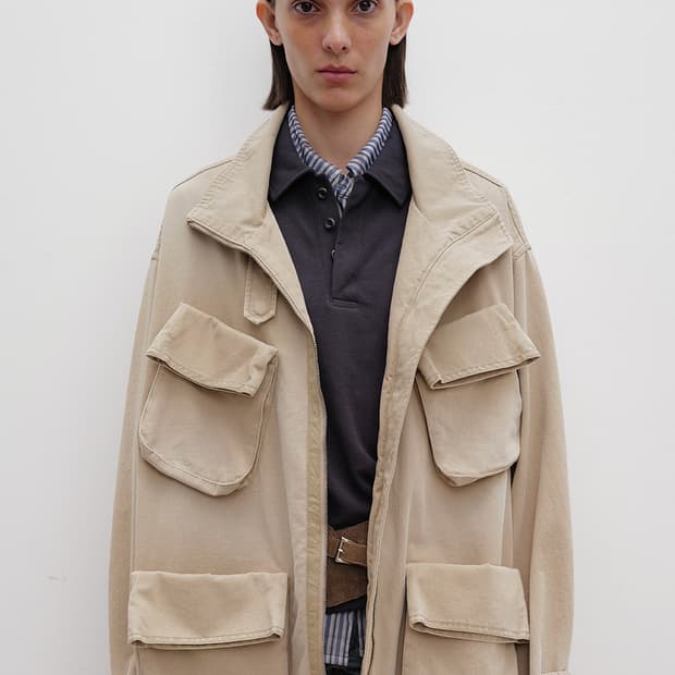 OPEN YY CARGO POCKET FIELD JACKET BEIGE