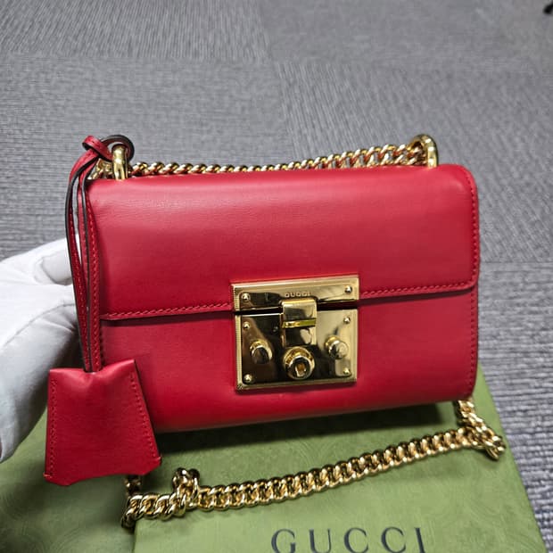 [특가][정품] 구찌 레드 패들락 숄더백