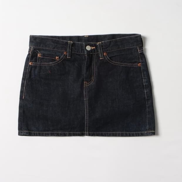 Beams Boy 진청 데님 스커트