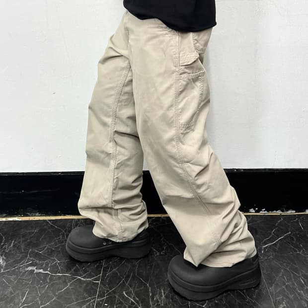 칼하트 B151-TAN 카고 와이드 워크 팬츠