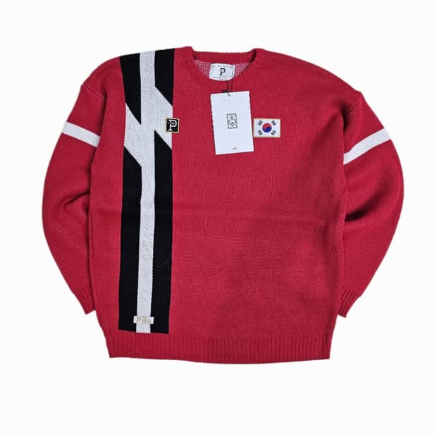 [2] 오버더피치 대한민국 레트로 모티브 스웨터 (새상품)