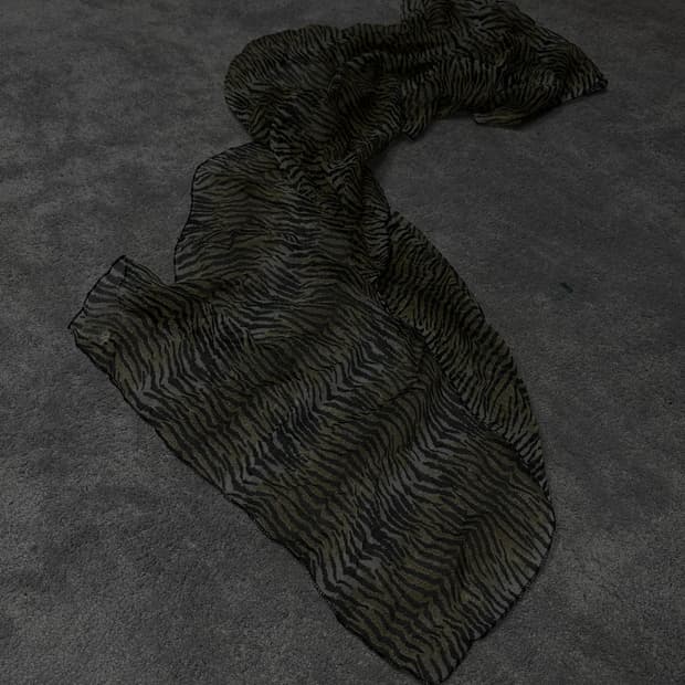 Vintage v-kei gothic punk silky scarf