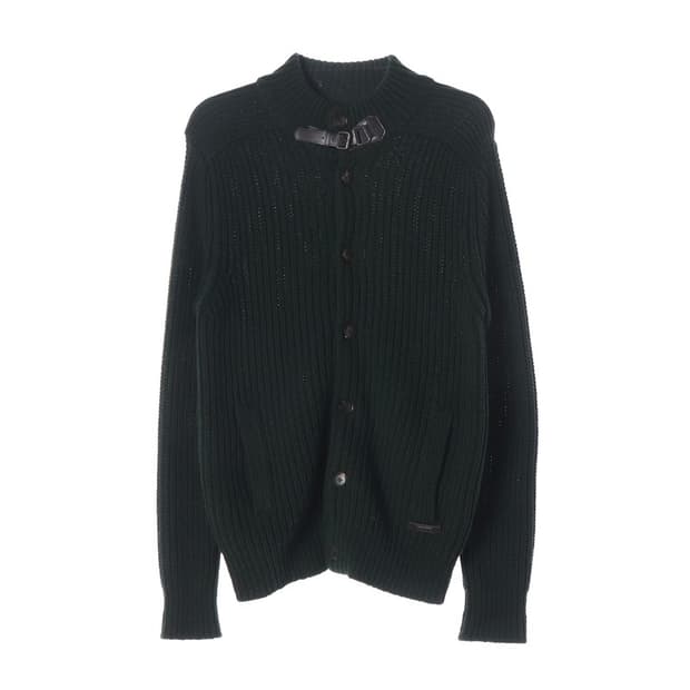 헤지스 아디론댁 넥버클 헤비 하찌 니트 가디건 L