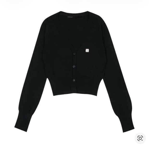 보헤미안 서울 Y 심볼 롱슬리브 가디건 블랙