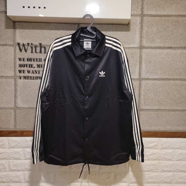아디다스 사틴 코치자켓 M