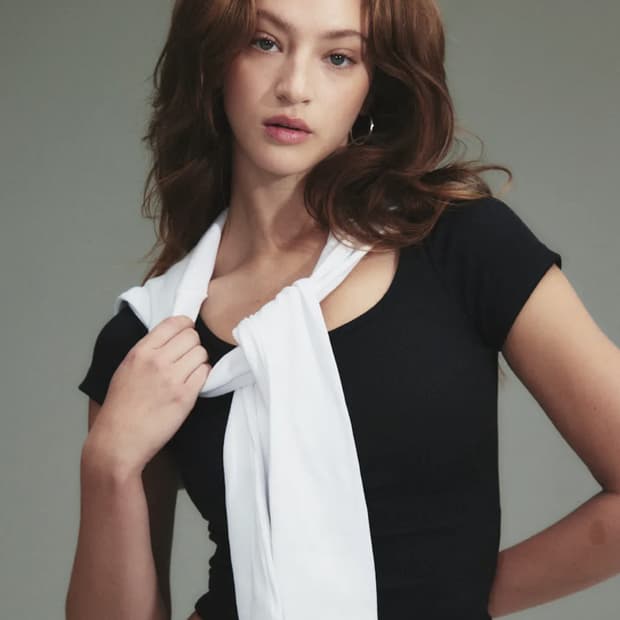글로니 클래식 립 티 반팔 G CLASSIC RIB TEE