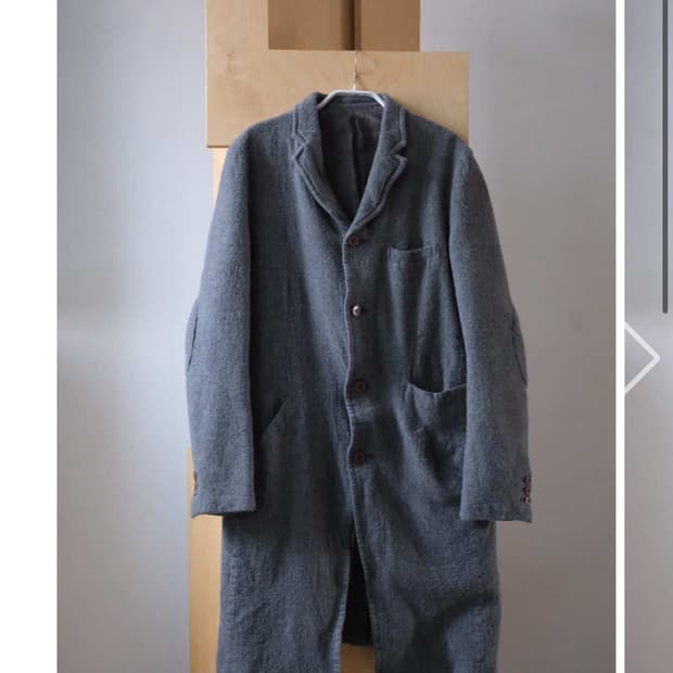 언더커버 보일드 울 코트