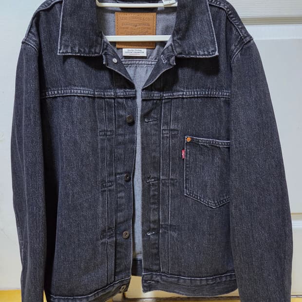 리바이스 타입 1트러커 자켓(블랙)