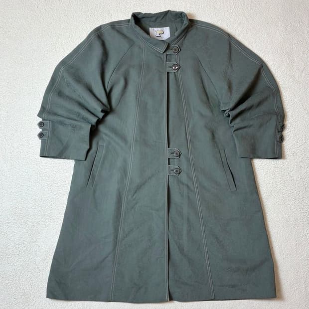 파라비온 00's 도쿄 버튼 롱 트렌치 코트 PN7524