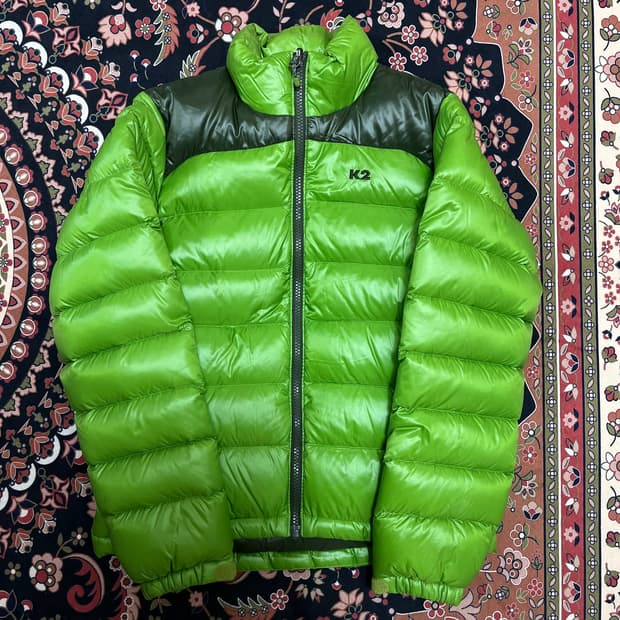 K2 아웃도어 남여공용 덕다운 로고 경량패딩 점퍼 S/90