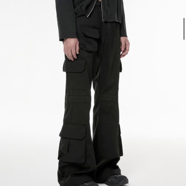 플레어업 5.cargo Flare Pants (FL-234_Black)