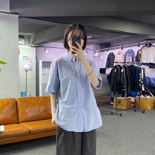 폴로 랄프로렌 브라운포니 클래식핏 반팔 셔츠 B4417