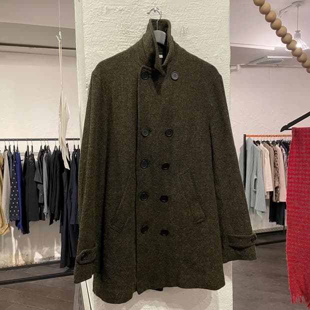 꼼데가르송 옴므듀스 헤링본 피코트