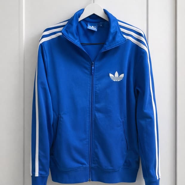 아디다스 파이어버드 블루 트랙탑 저지