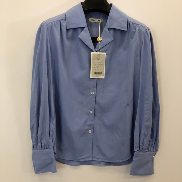 NONLOCAL (새상품) 논로컬 핀턱 커프스 오픈카라셔츠 F