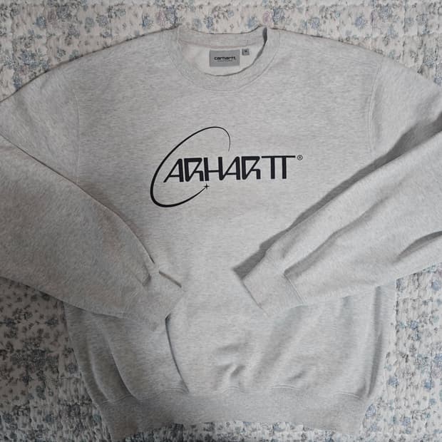 칼하트 wip 라이트 오버 그레이 스웻셔츠

m