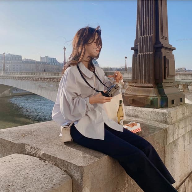 (미개봉, 새상품) 슬로우앤드 에어쿨 코튼슬랙스 스판바지 네이비 +양말