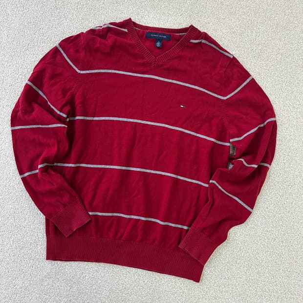 M 타미힐피거 스트라이프 니트 0323D