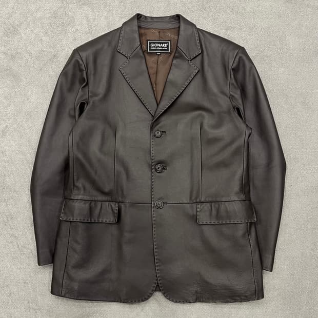 100 빈티지 양가죽 블레이저 레더자켓