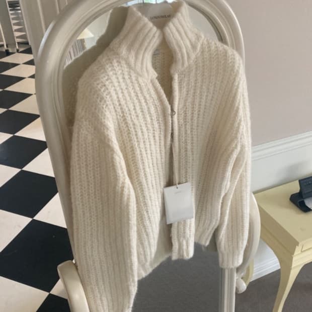 런던플랏 키드모헤어 니트집업