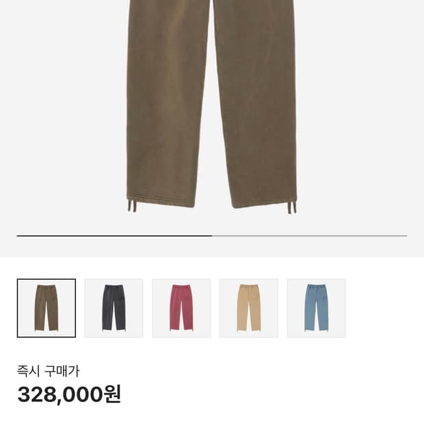 [M] 스투시 페이디드 그래픽 플리스 팬츠 워시드 올리브