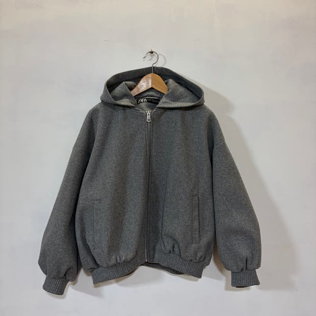 자라 여성 후드 집업 자켓 M