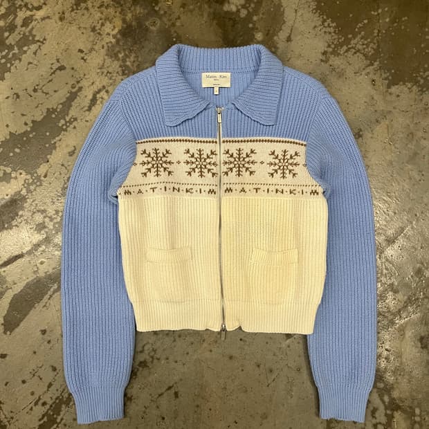 마뗑킴 니트집업 F 