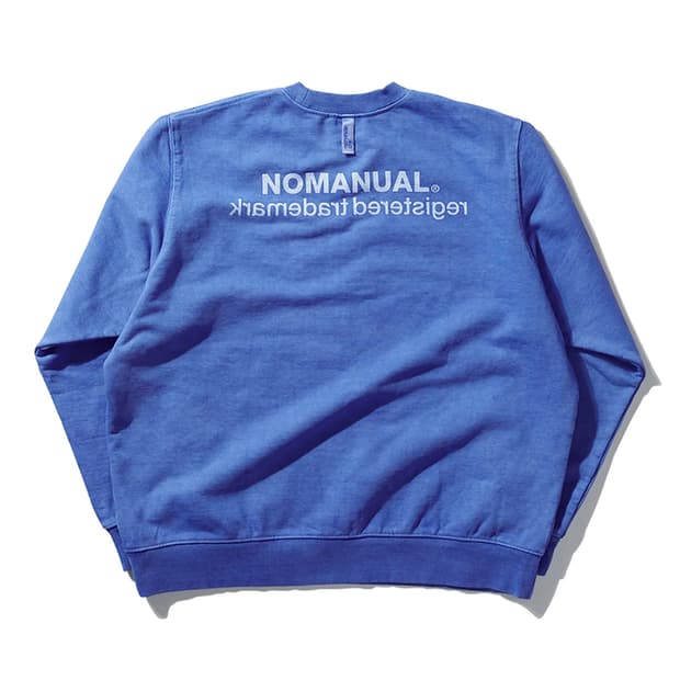 100)NOMANUAL 노매뉴얼 피그먼트 루즈핏 맨투맨