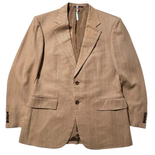 버버리 캐시미어 100% 헤링본 싱글 2B 블레이저 자켓