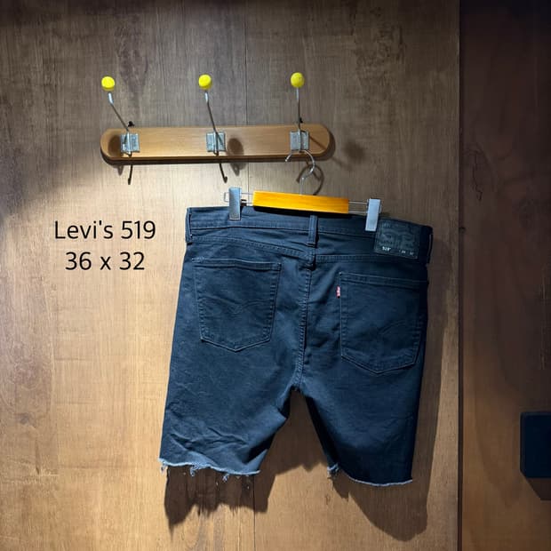 리바이스 Levi’s 519 블랙 데님 쇼츠 36