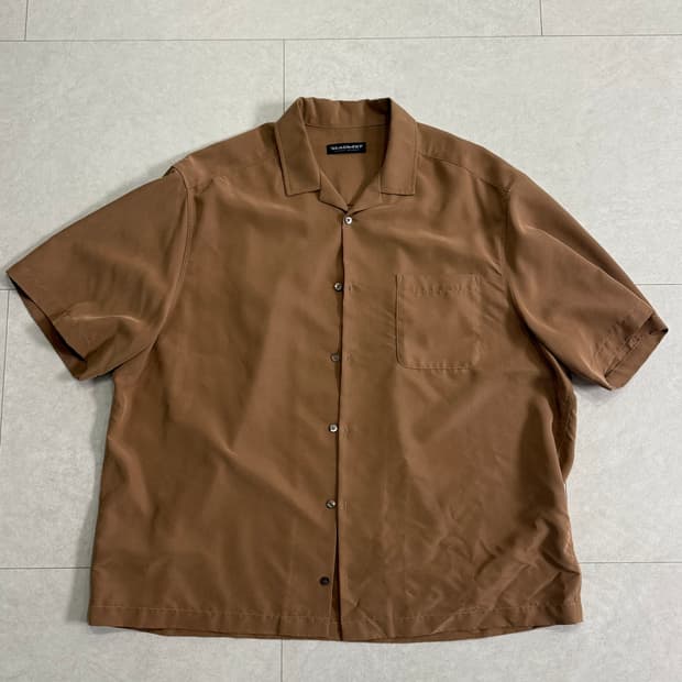 (XL) 블랙아웃 모달 셔츠