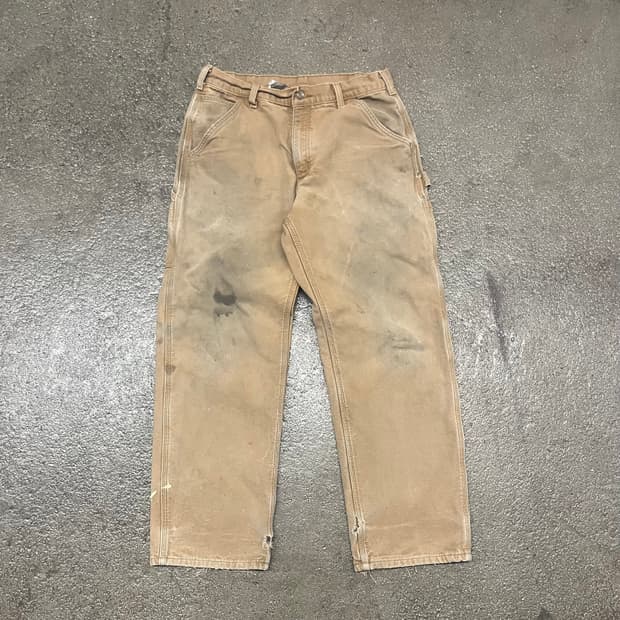 Carhartt 플란넬 라인드 카펜터 팬츠 (33“)