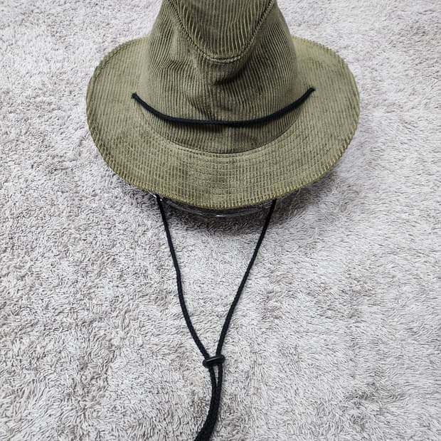 코듀로이 벙거지 모자 카키 새제품