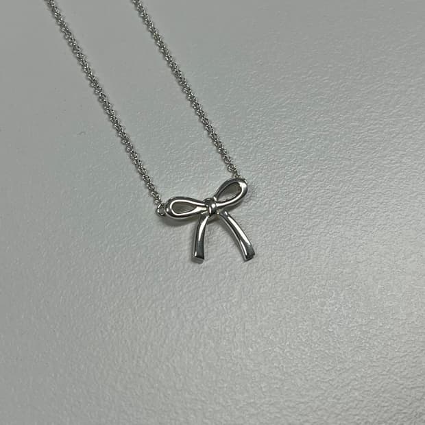 티파니앤코 리본 보우 목걸이