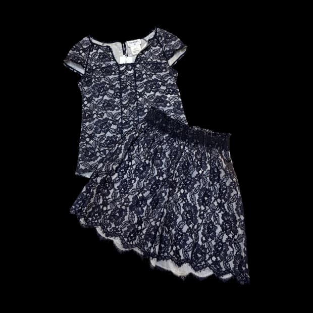 샤넬 레이스 셋업 탑 & 스커트 셋업