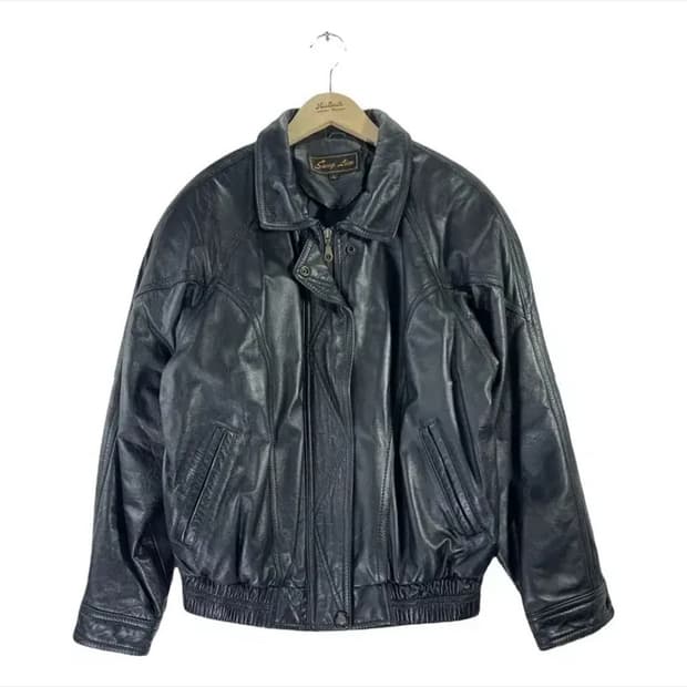 vintage leather jacket