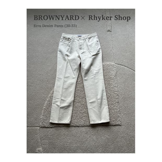 브라운야드 x 라이커샵 에크루 데님 팬츠 (30-33)