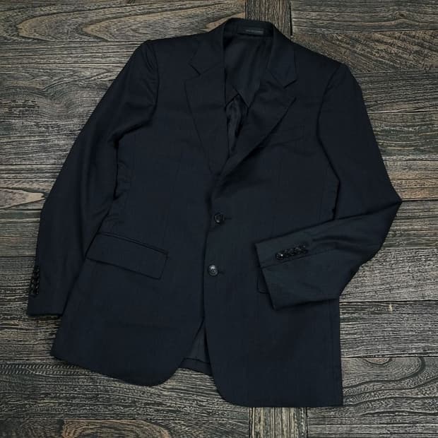 솔리드옴므 캐시미어 혼방 투버튼 블레이저 자켓 P01154