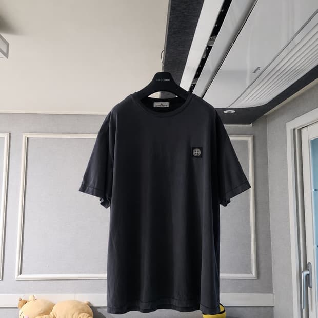 [거의 새것] 스톤아일랜드 반팔 티셔츠 그레이 3XL