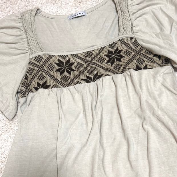 빈티지 모리걸 노르딕 니트원피스