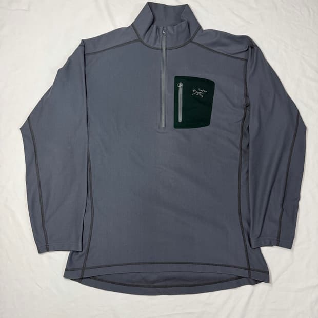 아크테릭스 반집업 긴팔티셔츠 집넥 rho로