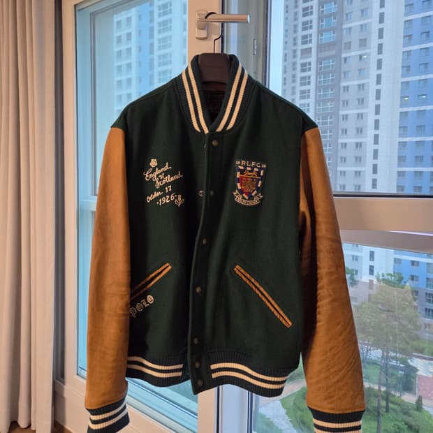 (XL)폴로 랄프로렌 / 바시티 / 폴로 가죽 / polo