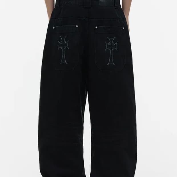 Op. 09 SIG LIQUID DENIM PANTS BLACK