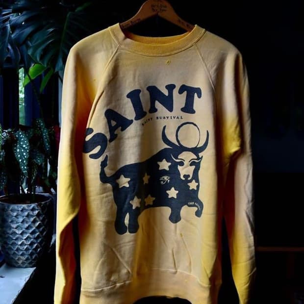 세인트 미카엘 cow 스웨트셔츠 M 