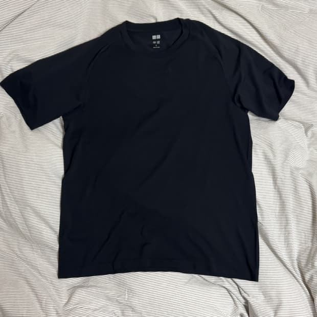 새상품) 유니클로 DRY-EX 티셔츠 L 블랙 1