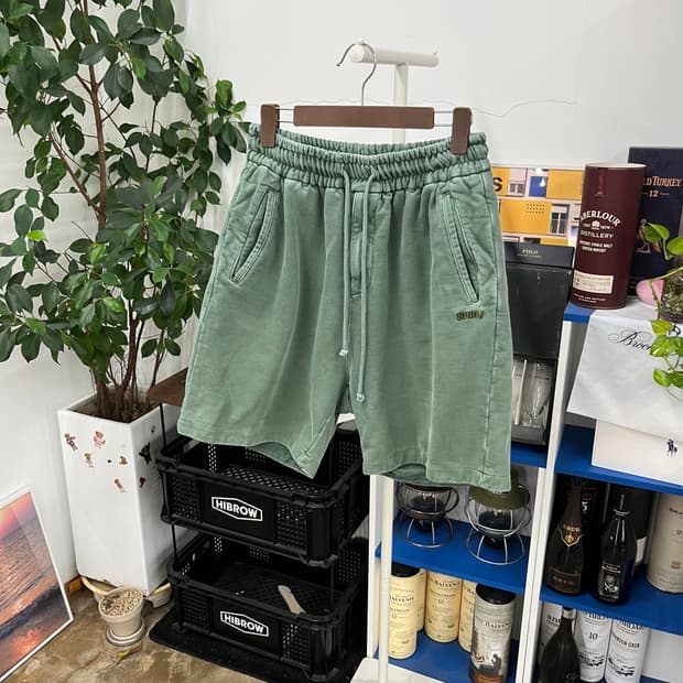준지 피그먼트 스웻쇼츠 M